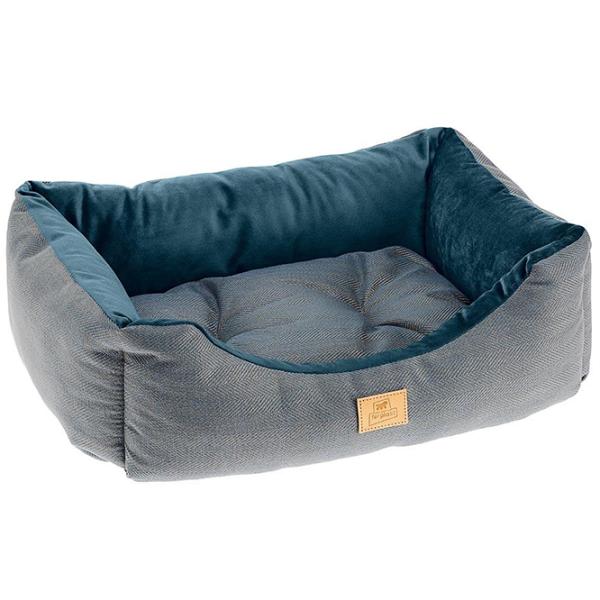 Кровать для кошек Ferplast Chester Бархат/ Blue photo 1