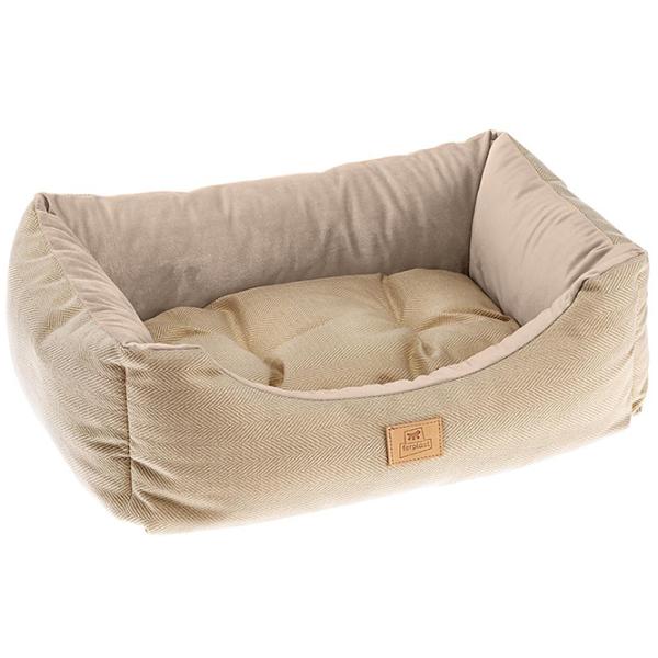 Pat pentru pisici Ferplast Chester Catifea/ Beige photo 1 Pat pentru pisici Ferplast Chester Catifea/ Beige photo 1