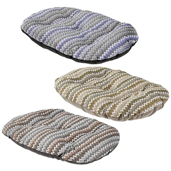 Кровать для кошек Ferplast RELAX 55/ 4 ZIG ZAG Хлопок/ Разноцветный photo 1