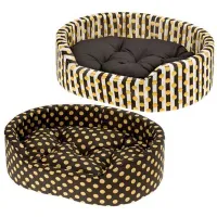 Кровать для кошек Ferplast DANDY 45 CUSH. POIS-LINES Хлопок/ Разноцветный