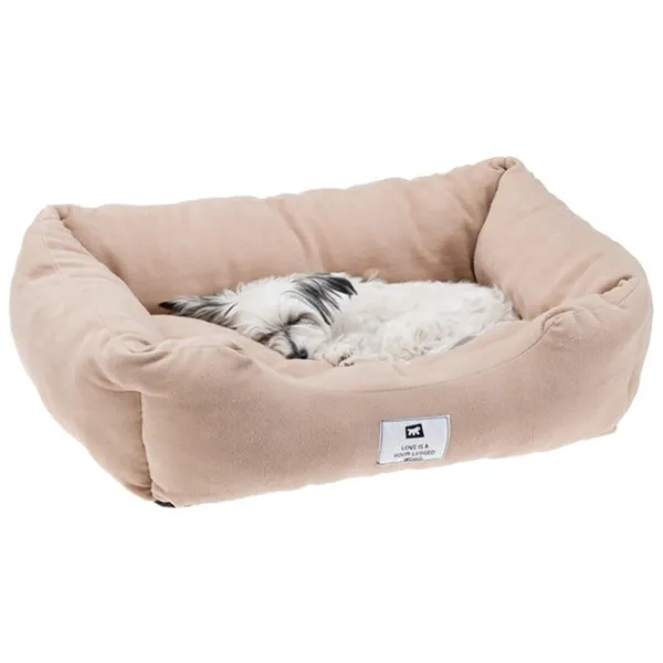 Pat pentru pisici Ferplast COCCOLO Microfleece/ Beige photo 2 Pat pentru pisici Ferplast COCCOLO Microfleece/ Beige photo 2