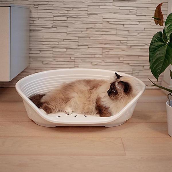 Кровать для кошек Ferplast SIESTA DELUXE 4 Пластик/ White photo 2 Кровать для кошек Ferplast SIESTA DELUXE 4 Пластик/ White photo 2