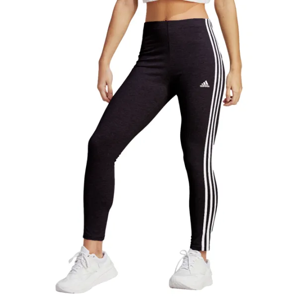 Colanți sport pentru femei Adidas Essentials 3-Stripes High-Waisted Single Jersey S/ Black photo 1