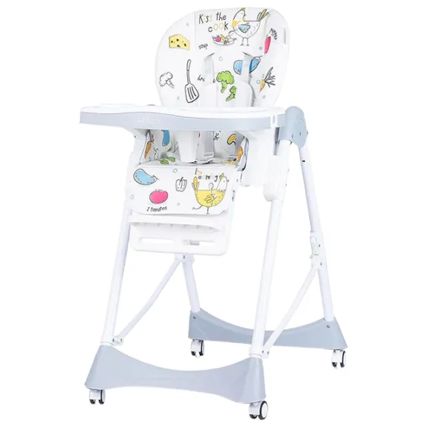 Scaun de masă Chipolino Bambino (STHBM02301GL) / 6 luni / Gray  photo 1 Scaun de masă Chipolino Bambino (STHBM02301GL) / 6 luni / Gray  photo 1
