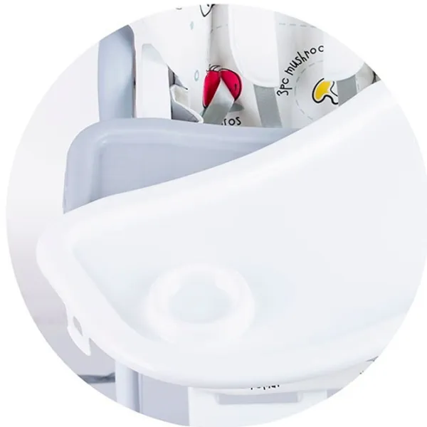 Scaun de masă Chipolino Bambino (STHBM02301GL) / 6 luni / Gray  photo 7 Scaun de masă Chipolino Bambino (STHBM02301GL) / 6 luni / Gray  photo 7