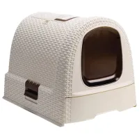 Tavă pentru pisici Curver 400462 Acoperită/ White