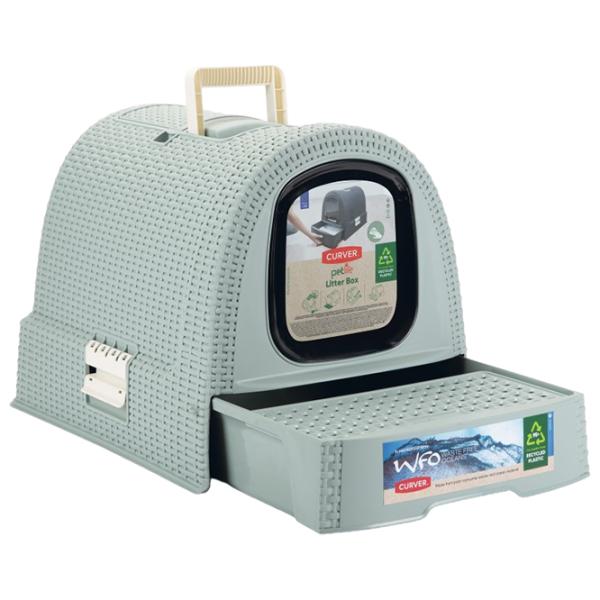 Лоток для кошек Curver 400488 Крытый/ Светло-синий photo 2 Лоток для кошек Curver 400488 Крытый/ Светло-синий photo 2