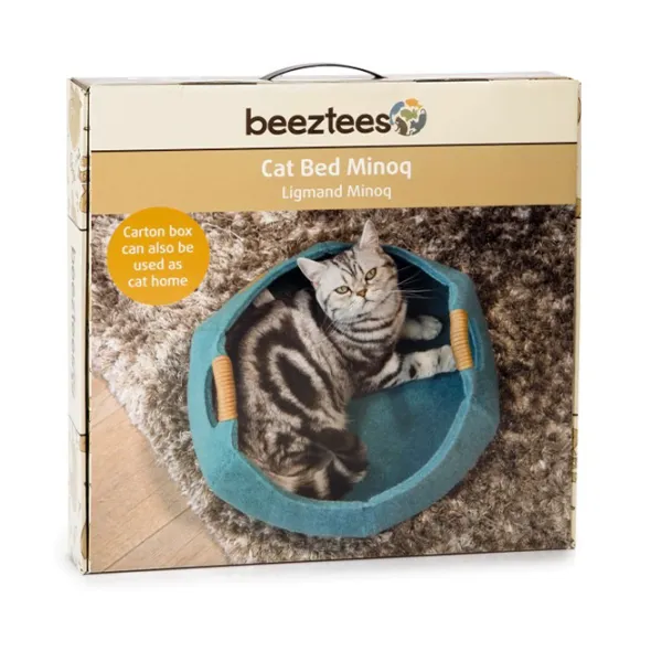 Кровать для кошек Beeztees MINOQ фетр/ Grey photo 2 Кровать для кошек Beeztees MINOQ фетр/ Grey photo 2