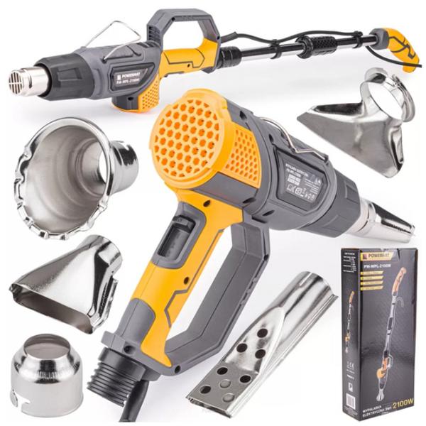 Suflantă de aer cald Powermat PM-WPL-2100M 2000 W/ Gray photo 3