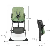 Scaun de masă KinderKraft Foldee (KHFOLD00GRE0000) 6 luni/ Green photo 6
