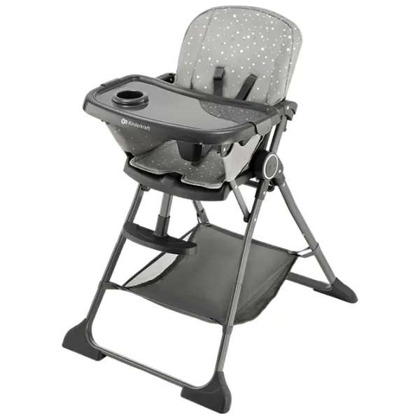 Scaun de masă KinderKraft Foldee (KHFOLD00GRY0000) 6 luni/ Gray photo 1
