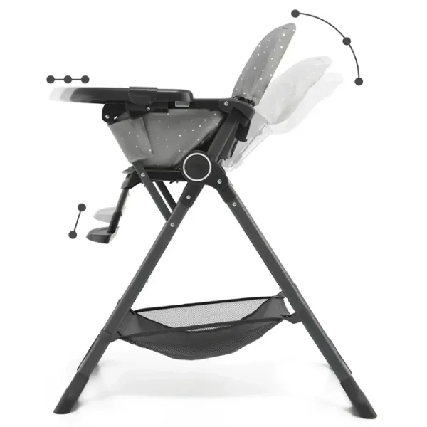 Scaun de masă KinderKraft Foldee (KHFOLD00GRY0000) 6 luni/ Gray photo 6