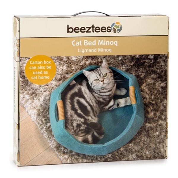 Pat pentru pisici Beeztees MINOQ Pîslă/ Turcuaz photo 2 Pat pentru pisici Beeztees MINOQ Pîslă/ Turcuaz photo 2