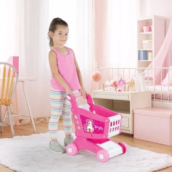 Joc de rol Dolu Toy Unicorn food trolley 3+/ Cărucior pentru cumpăraturi photo 2