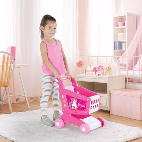 Joc de rol Dolu Toy Unicorn food trolley 3+/ Cărucior pentru cumpăraturi photo 2