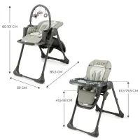 Стульчик для кормления KinderKraft Tummie (KHTUMM00GRY0000) / 0 месяцев / Серый photo 9