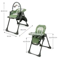 Scaun de masă KinderKraft Tummie (KHTUMM00GRE0000) / 0 luni / Green photo 9