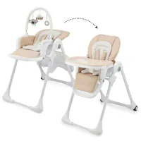 Scaun de masă KinderKraft Tummie (KHTUMM00BEG0000) / 0 luni / Beige photo 4