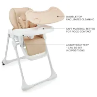 Scaun de masă KinderKraft Tummie (KHTUMM00BEG0000) / 0 luni / Beige photo 6