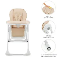 Scaun de masă KinderKraft Tummie (KHTUMM00BEG0000) / 0 luni / Beige photo 9