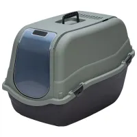 Tavă pentru pisici Beeztees Romeo Maxi Eco Acoperită/ Olive Green