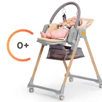 Scaun de masă KinderKraft Lastree (KHLAST00BEGW000) / 0 luni / Wood photo 5