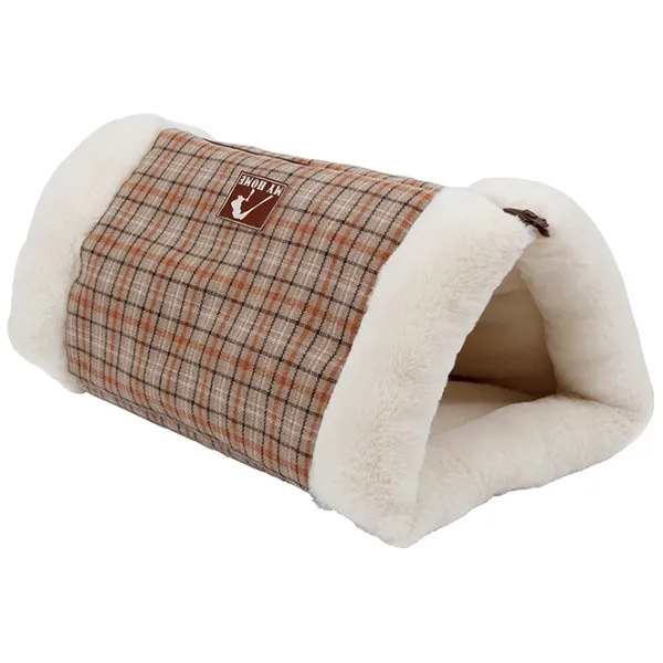 Pat pentru pisici Ferplast IGLOO Bumbac/ Beige photo 2