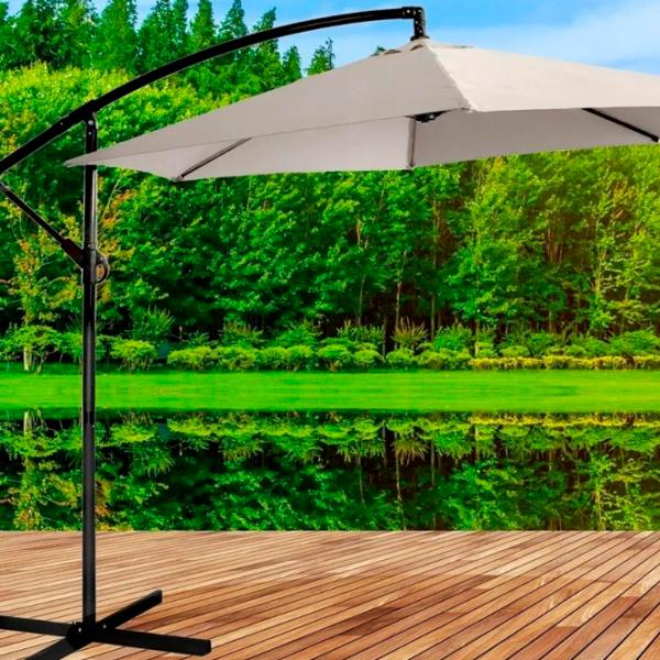 Umbrelă de grădină Jumi OM-755246 Black Dark Beige photo 4 Umbrelă de grădină Jumi OM-755246 Black Dark Beige photo 4