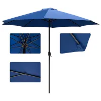 Зонт садовый Waltz Murcia U0008 Черный Blue photo 2