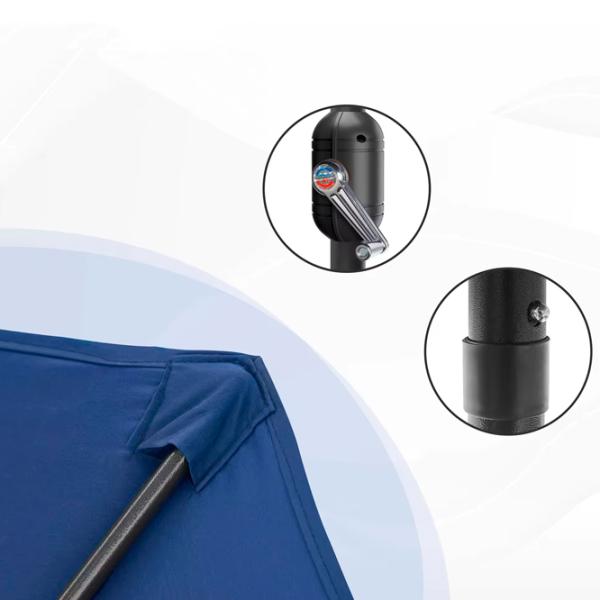 Umbrelă de grădină Waltz Murcia U0008 Black Blue photo 3