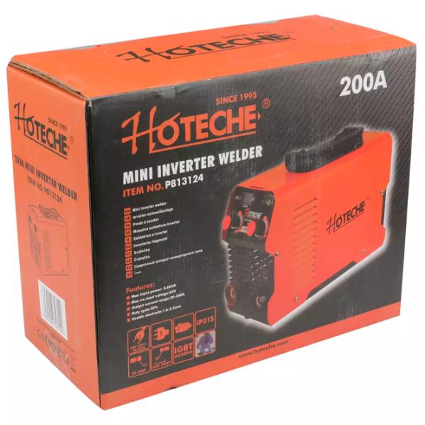 Aparat de sudat Hoteche P813124 220 V cu electrod (MMA)/ Red photo 1