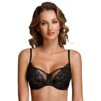 Sutien pentru femei Milavitsa 124970 85E/ Black/ Balconette