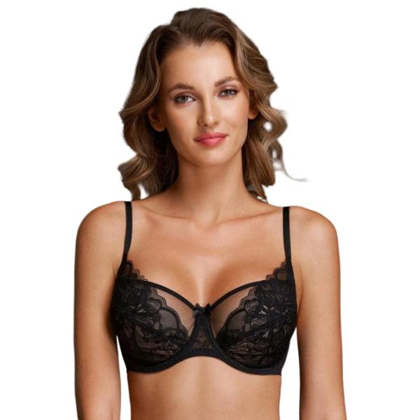 Sutien pentru femei Milavitsa 124970 90E/ Black/ Balconette photo 1