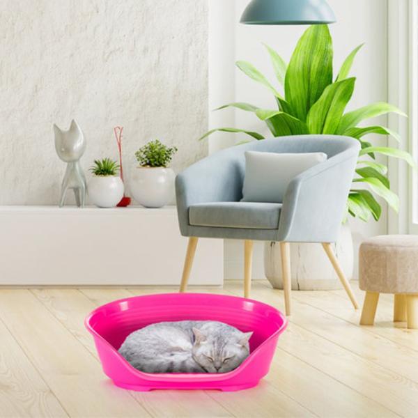 Pat pentru pisici Ferplast SIESTA DELUXE 4 Plastic/ Fucsia photo 2 Pat pentru pisici Ferplast SIESTA DELUXE 4 Plastic/ Fucsia photo 2