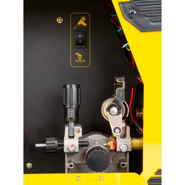 Aparat de sudat Powermat PM-IMG-220L-PRO 230 V semiautomat (MIG/ MAG), cu electrod (MMA), cu gaz inert (TIG)/ Yellow photo 7