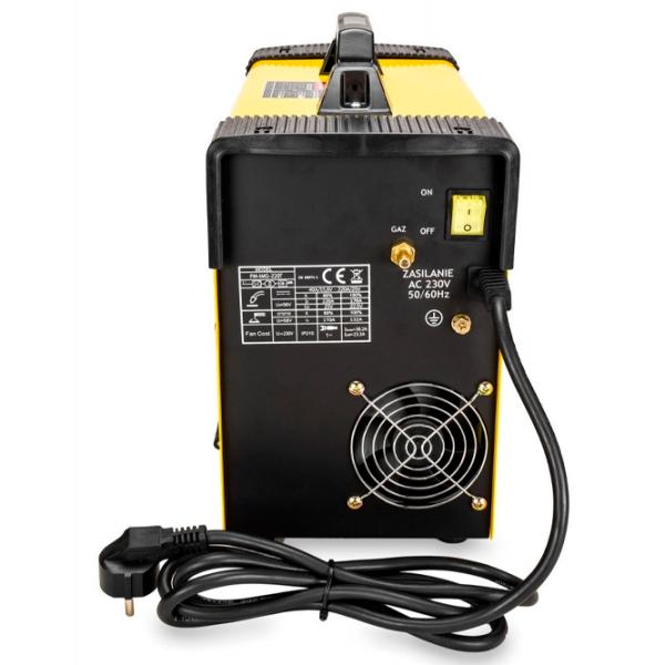 Aparat de sudat Powermat PM-IMG-220T 230 V semiautomat (MIG/ MAG), cu electrod (MMA), cu gaz inert (TIG)/ Yellow photo 7