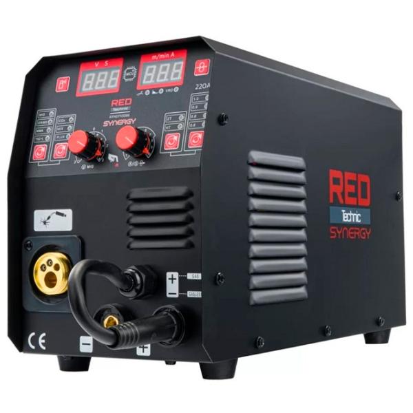 Aparat de sudat Red Technic RTMSTF0086 230 V semiautomat (MIG/ MAG), cu electrod (MMA), cu gaz inert (TIG)/ Black photo 1