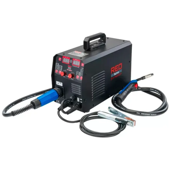 Aparat de sudat Red Technic RTMSTF0086 230 V semiautomat (MIG/ MAG), cu electrod (MMA), cu gaz inert (TIG)/ Black photo 3