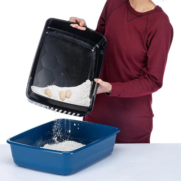 Tavă pentru pisici Ferplast Ariel 10 Acoperită/ Blue photo 3 Tavă pentru pisici Ferplast Ariel 10 Acoperită/ Blue photo 3