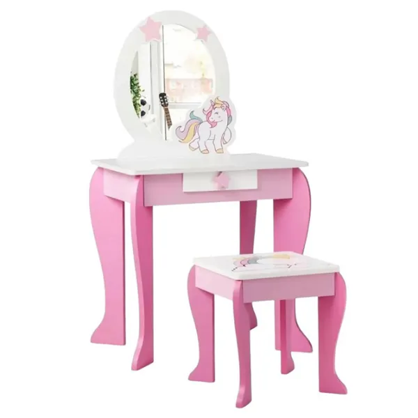 Joc de rol Costway Dressing table for children 3+/ set de frumusete photo 1