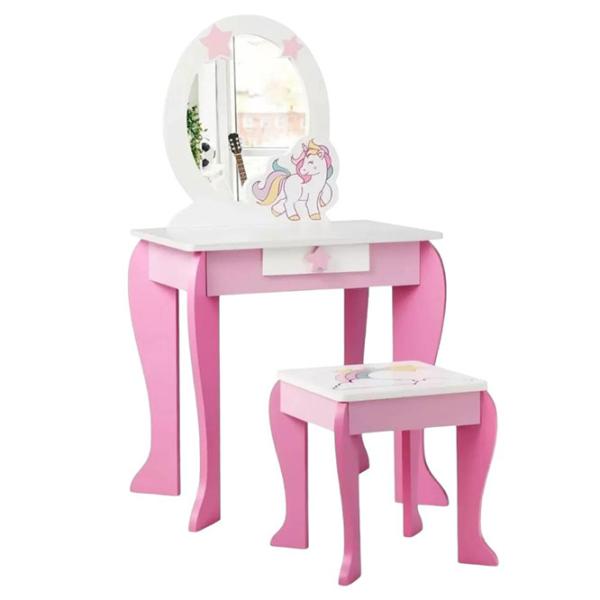 Joc de rol Costway Dressing table for children 3+/ set de frumusete photo 1