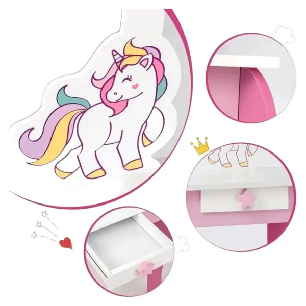Joc de rol Costway Dressing table for children 3+/ set de frumusete photo 2