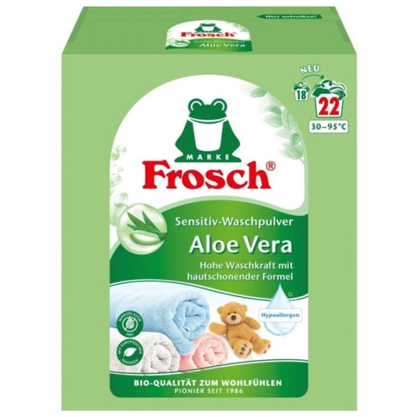 Detergent Frosch Color Aloe Vera 1.45 kg  Număr spălări: 22 photo 1 Detergent Frosch Color Aloe Vera 1.45 kg  Număr spălări: 22 photo 1