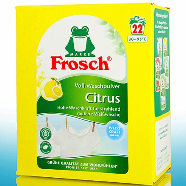 Detergent Frosch Citrus 1.45 kg  Număr spălări: 22 photo 2 Detergent Frosch Citrus 1.45 kg  Număr spălări: 22 photo 2