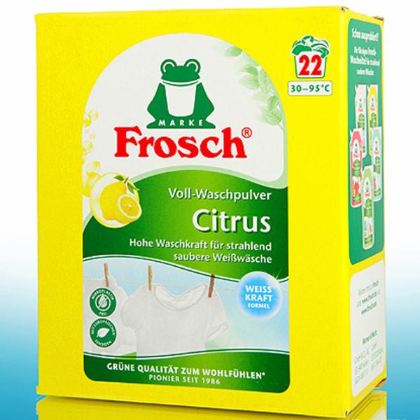 Detergent Frosch Citrus 1.45 kg  Număr spălări: 22 photo 2 Detergent Frosch Citrus 1.45 kg  Număr spălări: 22 photo 2