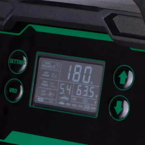 Aparat de sudat Hoteche PG813202 220 V cu electrod (MMA), cu gaz inert (TIG)/ Green photo 2