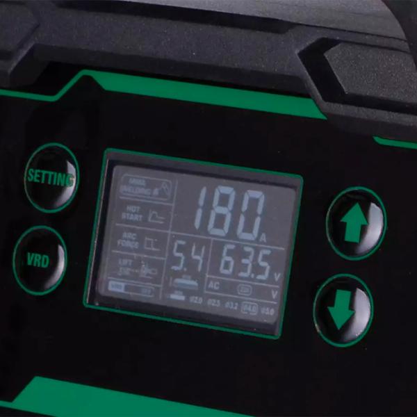 Aparat de sudat Hoteche PG813202 220 V cu electrod (MMA), cu gaz inert (TIG)/ Green photo 2