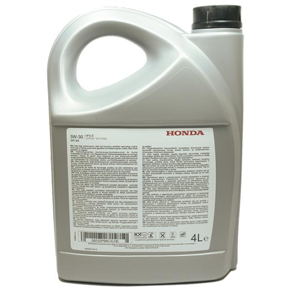 Моторное масло Honda HFS-E Synthetic 5W-30 4 л синтетическое photo 2