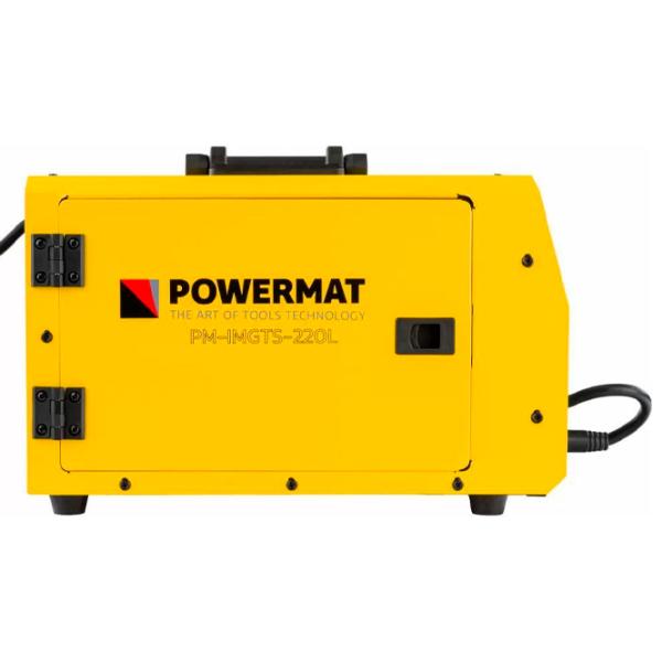 Aparat de sudat Powermat PM-IMGTS-220L 230 V semiautomat (MIG/ MAG), cu electrod (MMA), cu gaz inert (TIG)/ Yellow photo 6