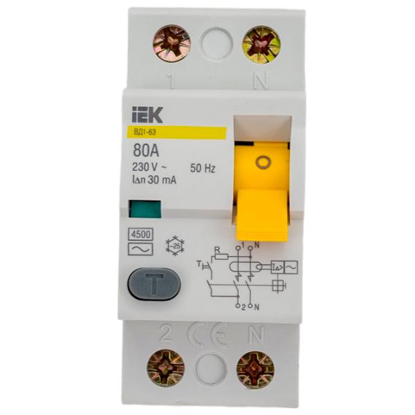 Дифференциальные автоматы IEK MDV10-2-080-030 80 A/ 230 В photo 1